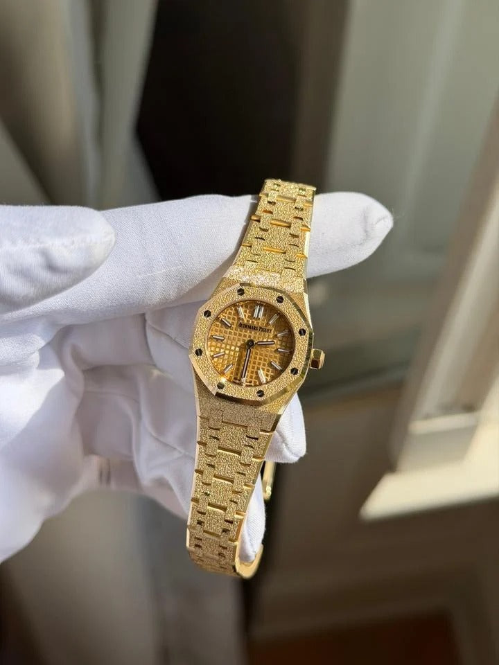 Audemars Piguet Royal Oak Mini Frosted Yellow Gold Full Set New 2026