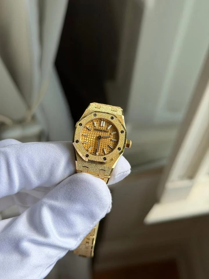 Audemars Piguet Royal Oak Mini Frosted Yellow Gold Full Set New 2026