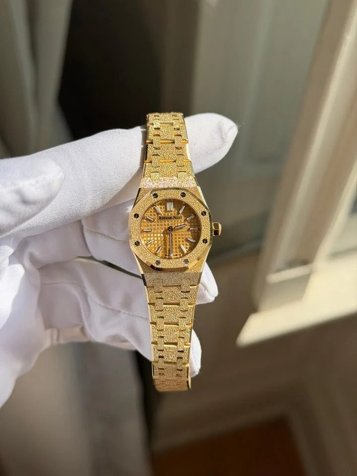 Audemars Piguet Royal Oak Mini Frosted Yellow Gold Full Set New 2026